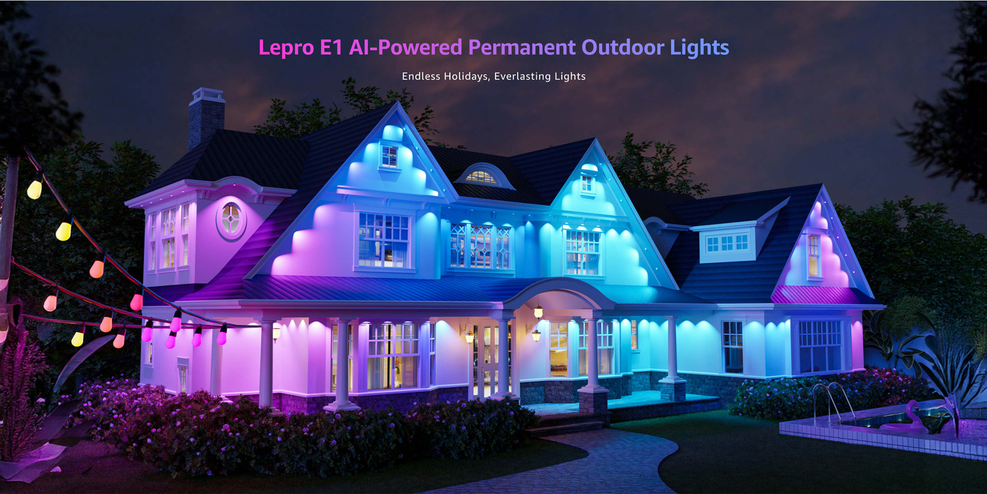 Lepro E1 AI-Powered Permanent Outdoor Lights