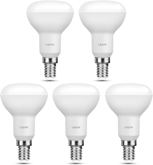 Lepro E14 LED Light Bulb, R50 Reflector Bulb Small Screw, 4.9W 470lm, 40W Equivalent E14 Bulb, Warm White 2700K, SES LED Spotlight Bulbs Screw Fitting, 120° Wide Angle, Non-dimmable, Pack of 5