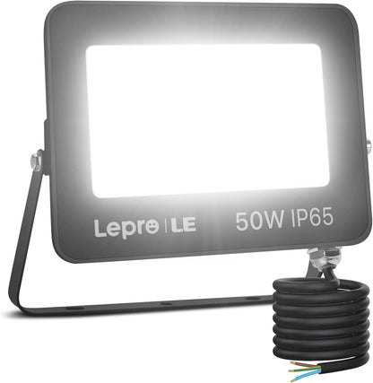 Lepro 50W Led Floodlight Outdoor, 4250lm LED Security Lights, 350W Incandescent Lamp Equivalent, Waterproof IP65, Daylight White Outdoor Lights for Warehouse, Playground, Backyard and More