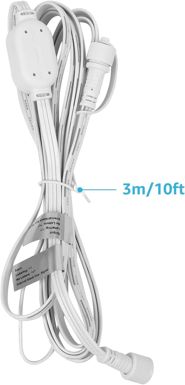 Lepro 3m/10ft Extension Lead for E1 Permanent Outdoor Lights Only