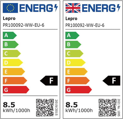 Lepro E27 Screw Bulb Dimmable, 8.5W Equivalent to 60W, Warm White 2700K E27 LED Bulbs, 806 Lumen Edison LED Light Bulb, Energy Saving E27 Bulbs for Lamp, Pack of 6
