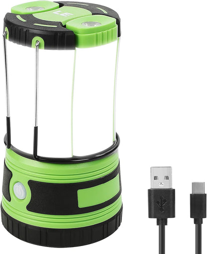 Lepro 3 in 1 Rechargeable Camping Lantern with 2 Torches, 1000lm Camping Lights Battery Powered, 4 Modes Torch Lantern Rechargeable for Power Cuts, Emergency Lighting, Camping Tent, Storm, etc.