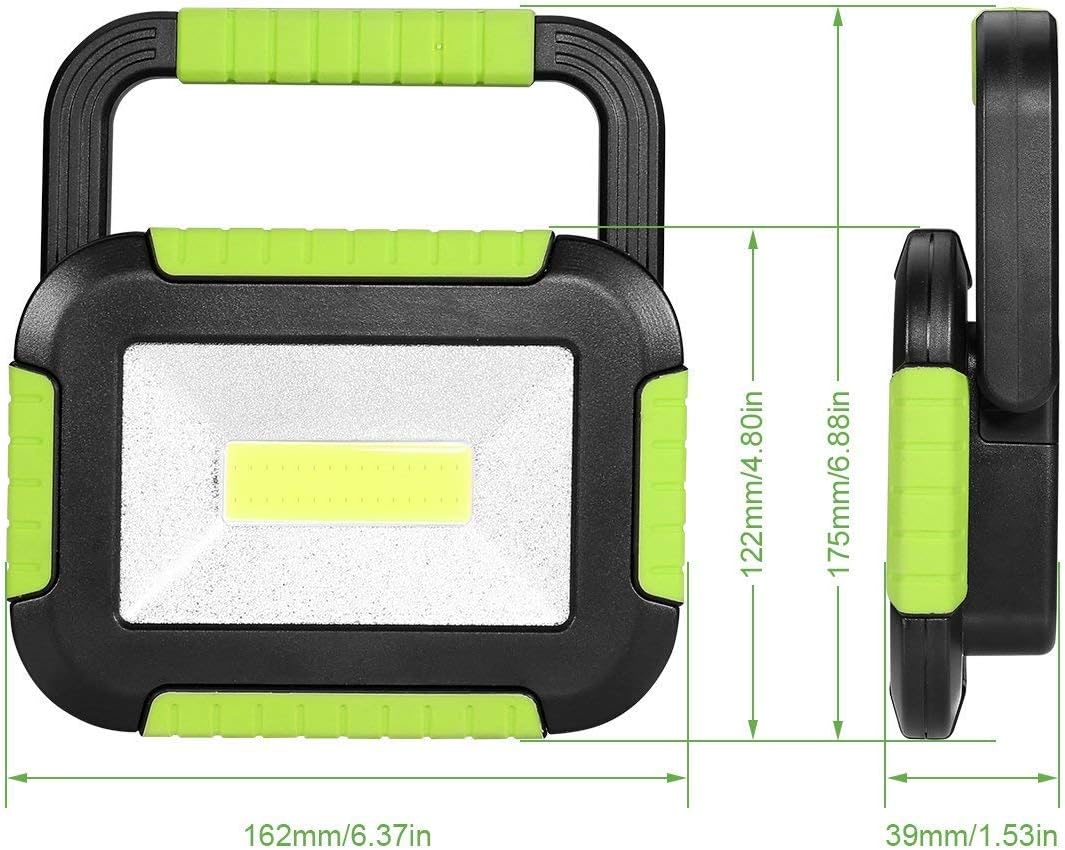 LE Camping Light Rechargeable, 1000 Lumen Portable Work Light Rechargeable, Bright Outdoor Camping Lantern with 4400mAh Power Bank, 3 Modes LED Floodlight for Emergency, Power Cuts, Tents and More
