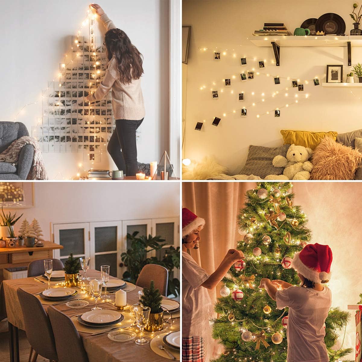 Lepro Fairy Lights Plug in, 20m 200 LED Copper Wire Fairy Lights, 66ft Warm White Fairy String Lights Mains Powered for Indoor Outdoor, Bedroom, Wedding Decor, Garden, Party, Christmas and More