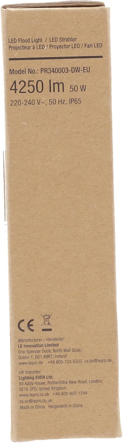 Lepro 50W Led Floodlight Outdoor, 4250lm LED Security Lights, 350W Incandescent Lamp Equivalent, Waterproof IP65, Daylight White Outdoor Lights for Warehouse, Playground, Backyard and More