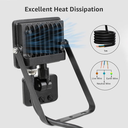 Lepro 10W Security Lights Outdoor Motion Sensor, Security Light, 850 Lumen, Waterproof, Ultra Thin Flood Light, PIR Lights Outdoor, Perfect for Garden, Forecourt, Backyard, Garages and More