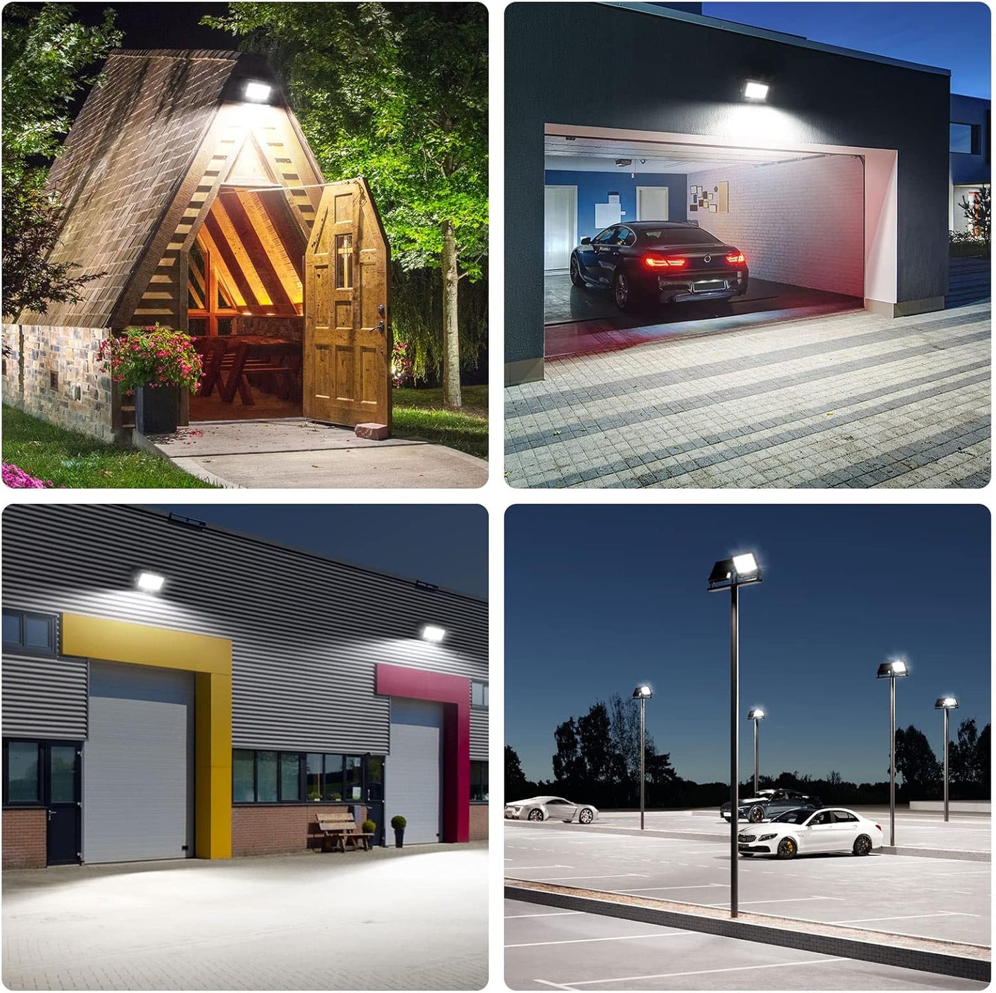 Lepro 50W Led Floodlight Outdoor, 4250lm LED Security Lights, 350W Incandescent Lamp Equivalent, Waterproof IP65, Daylight White Outdoor Lights for Warehouse, Playground, Backyard and More